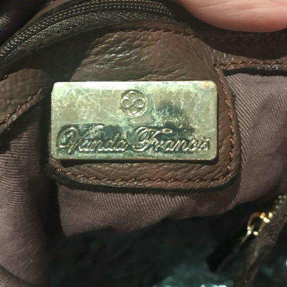 NEW! Washed Leather hip Tote Bag with studded details - Picture 7 of 7